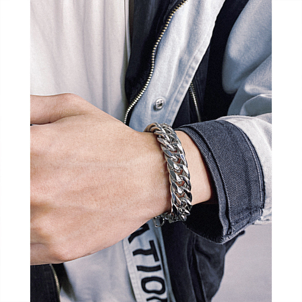 Steel Titan Cuban Bracelet