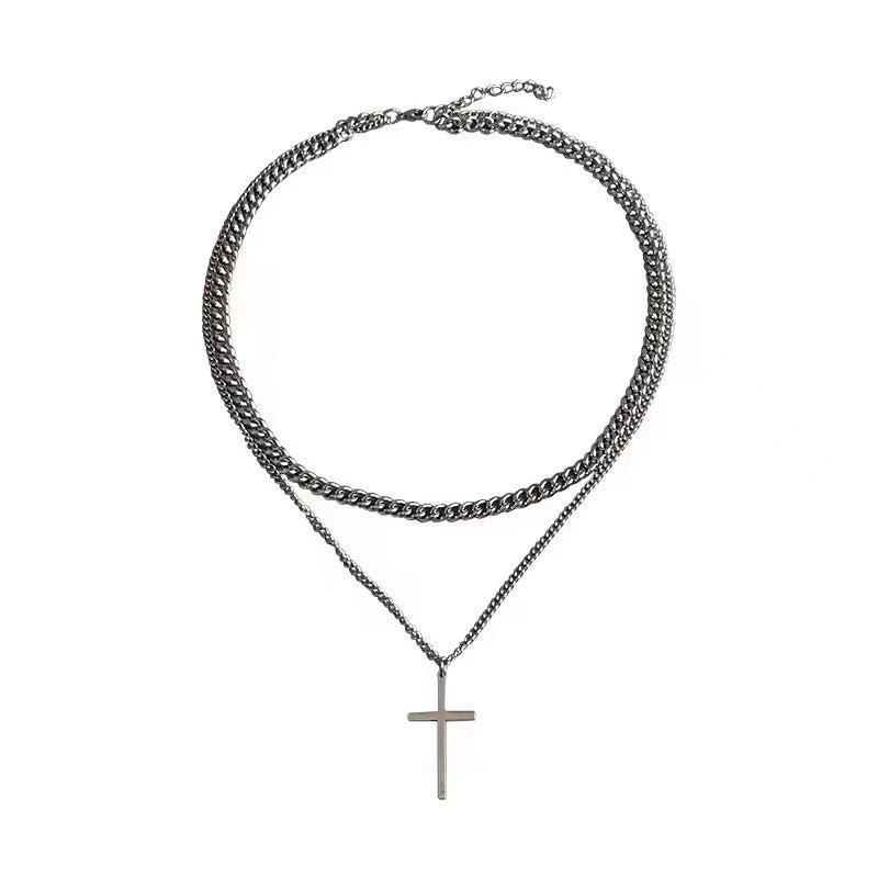 Dual Faith Layered Necklace