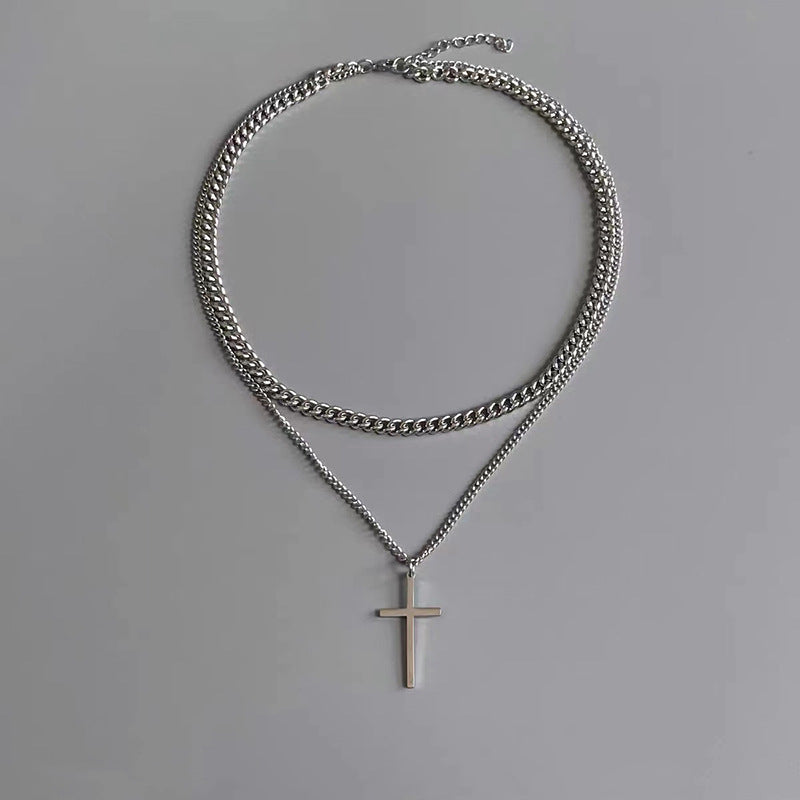 Dual Faith Layered Necklace