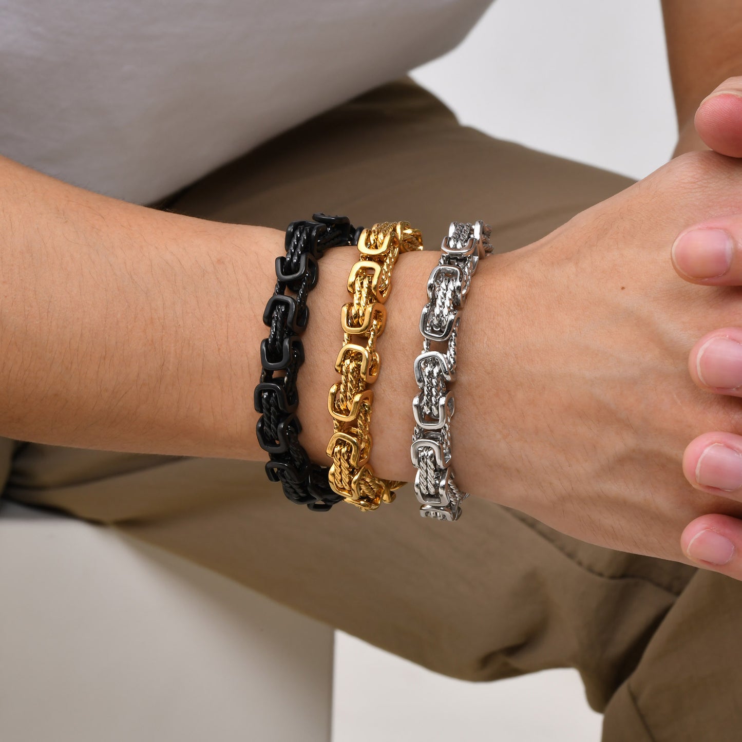 Titanium Chain Force Bracelet