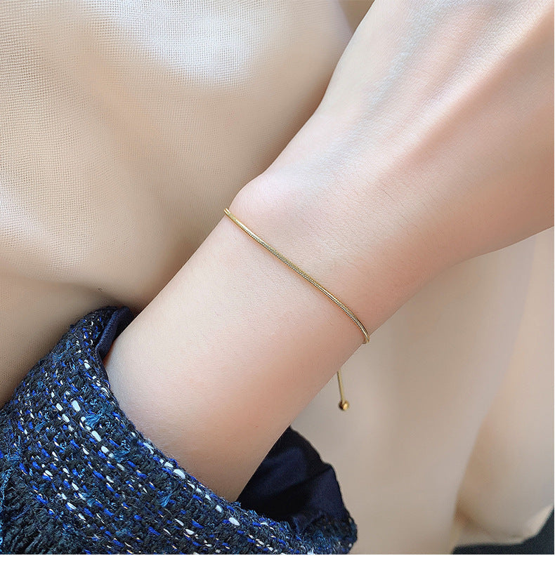 Elegant Silk Chain Bracelet