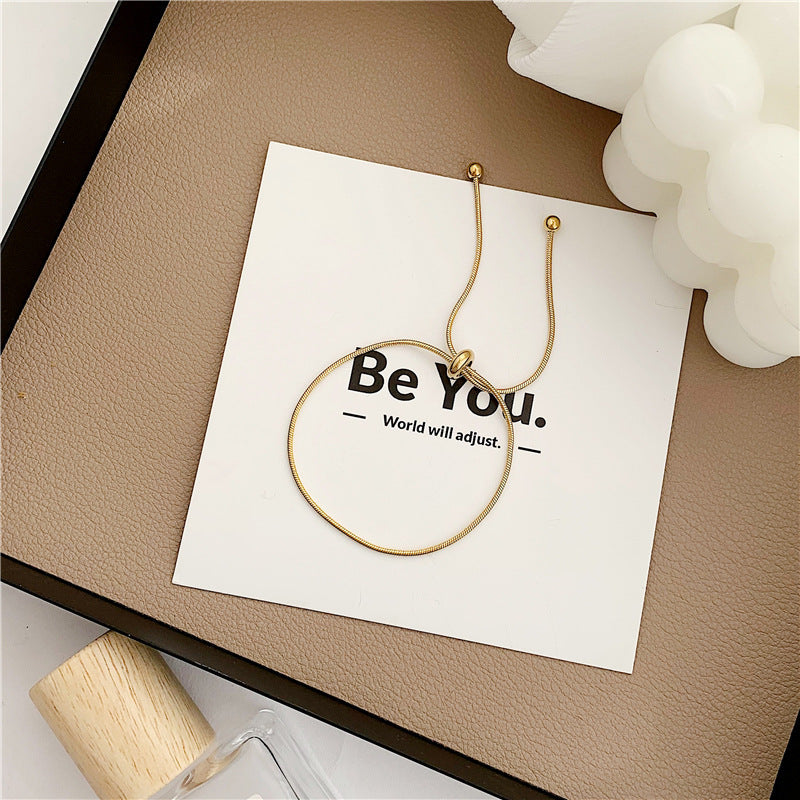 Elegant Silk Chain Bracelet