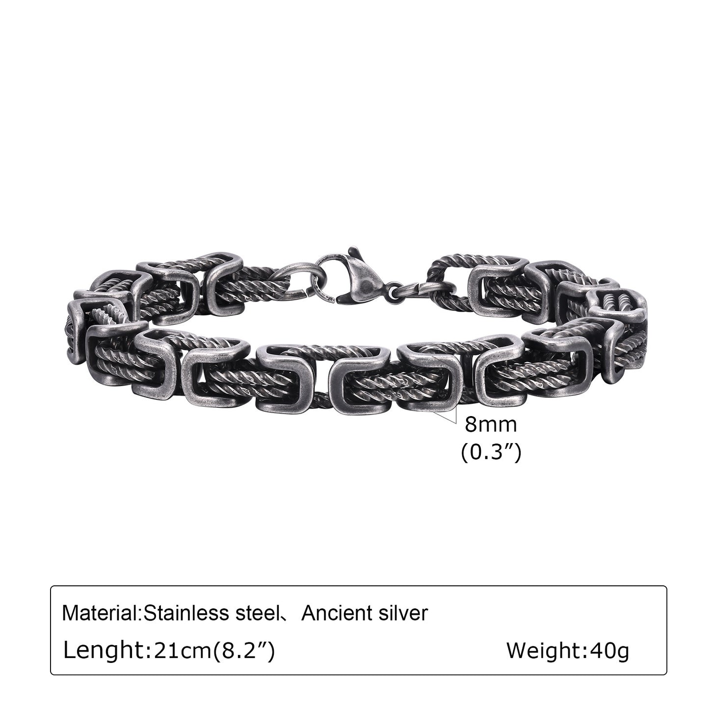 Titanium Chain Force Bracelet