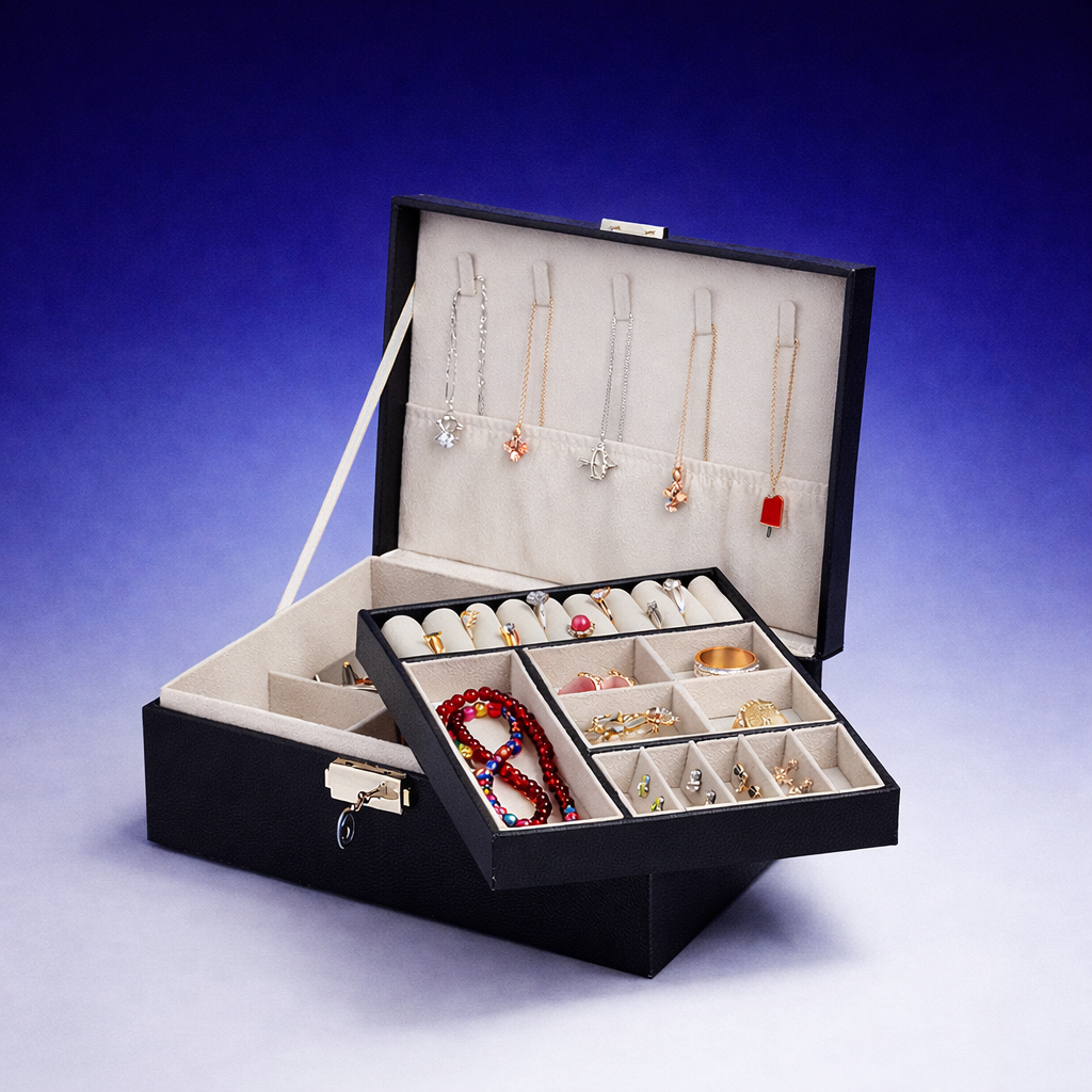 "Elegance Treasure" – jewelry box with velvet lining 