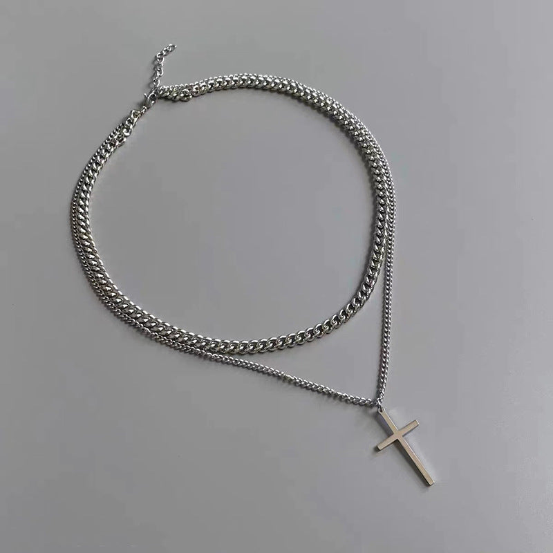 Dual Faith Layered Necklace