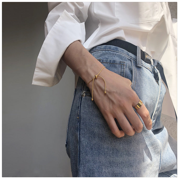 Elegant Silk Chain Bracelet