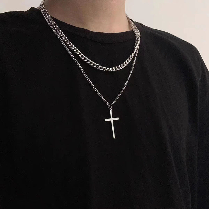 Dual Faith Layered Necklace