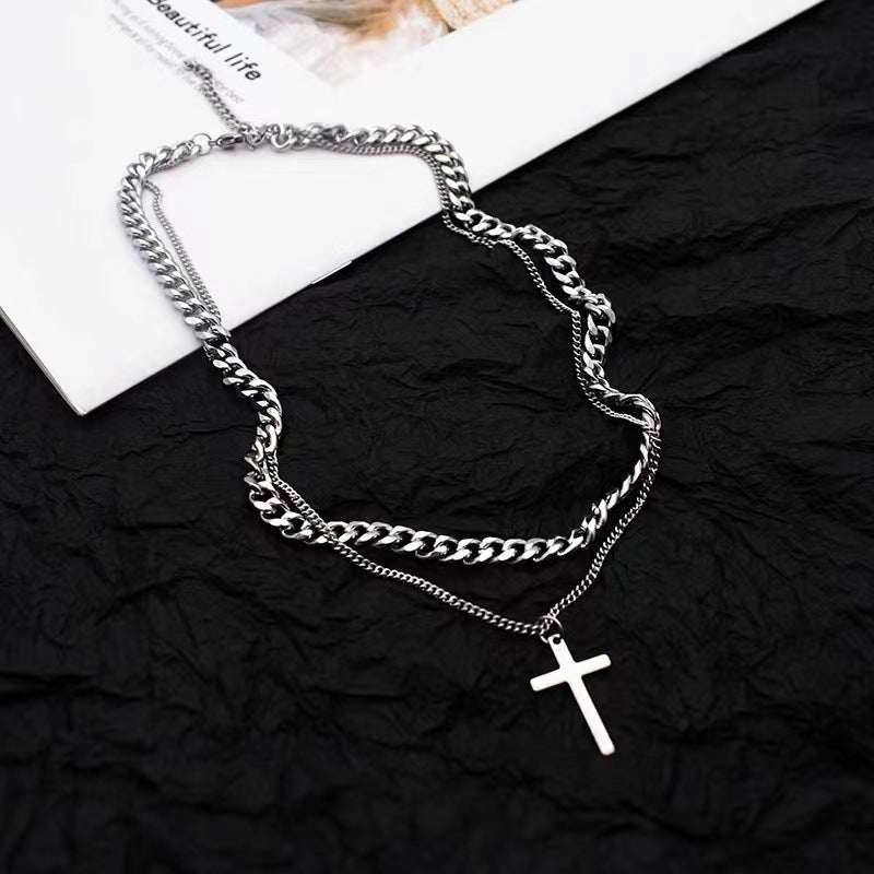Dual Faith Layered Necklace