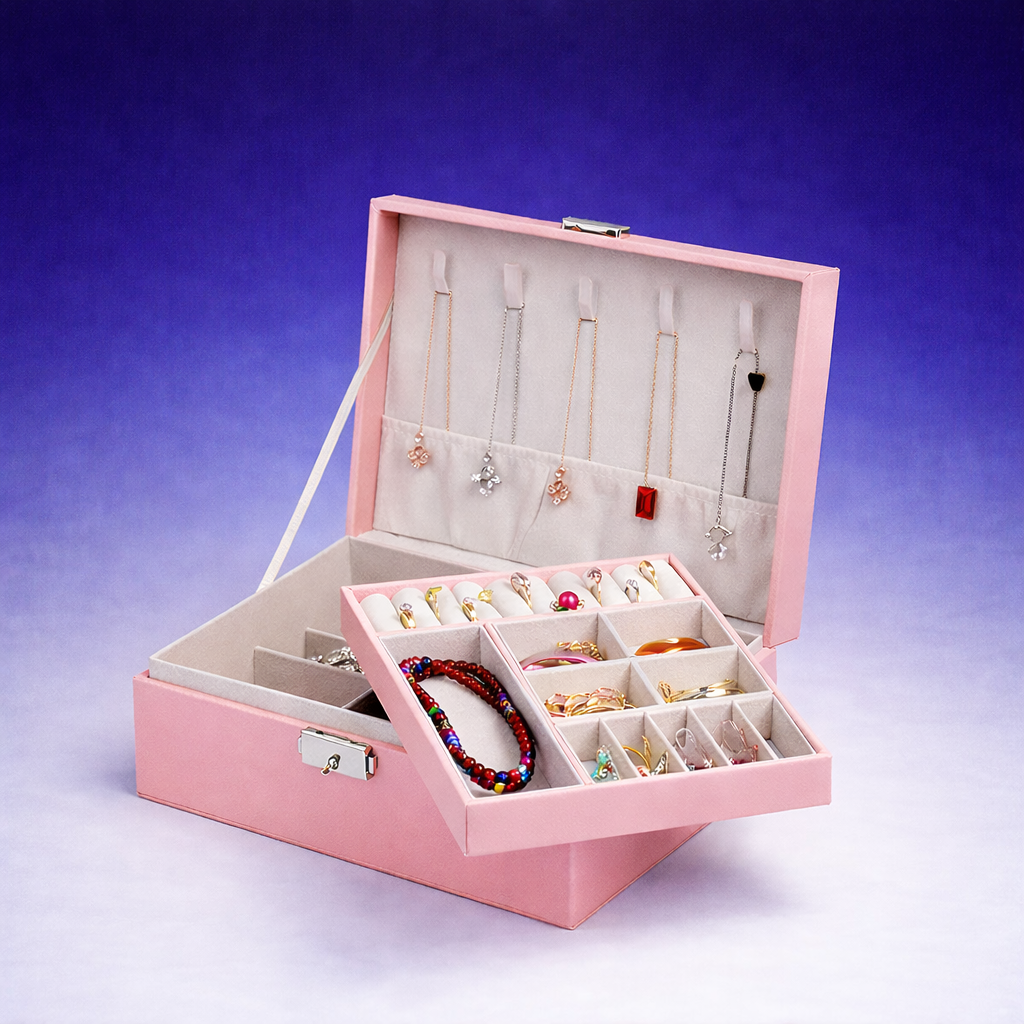 "Elegance Treasure" – jewelry box with velvet lining 