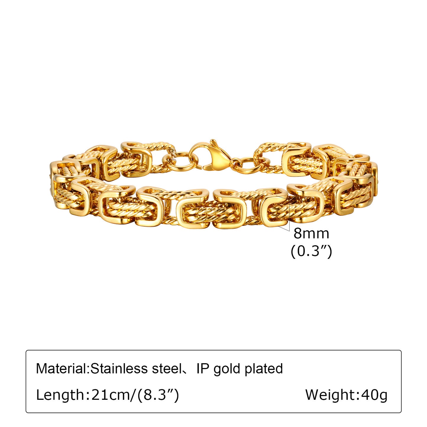 Titanium Chain Force Bracelet