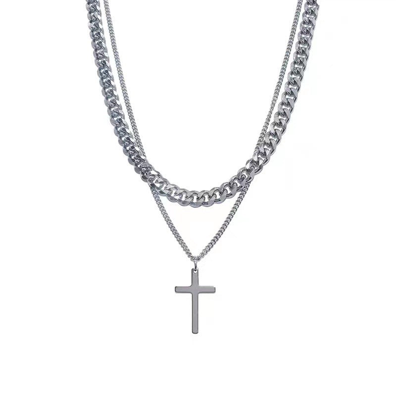 Dual Faith Layered Necklace